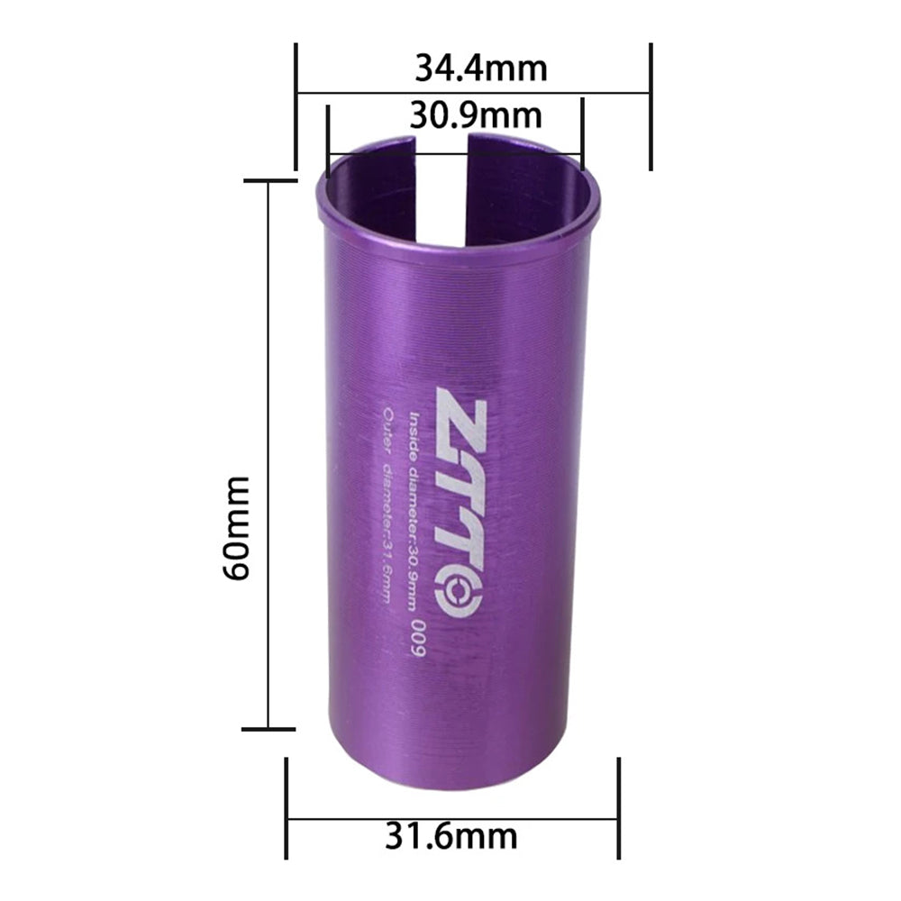 ZTTO Bike Seat Post Adapter Aluminum Bicycle Seat Post Tube Reducing Sleeve Converter ZTTO Bike Seat Post Adapter Aluminum Bicycle Seat Post Tube Reducing Sleeve Converter